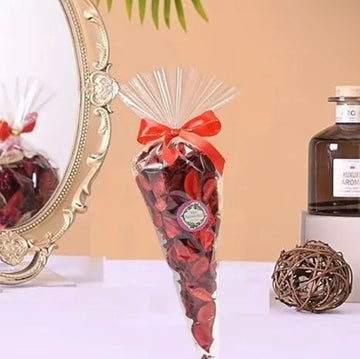 Rose Potpourri Bags Natural Dried Flower Fragrance Sachets for Home & Room Freshener Decorative Scented Potpourri for Bedroom, Bathroom, Wardrobe & Gift Use