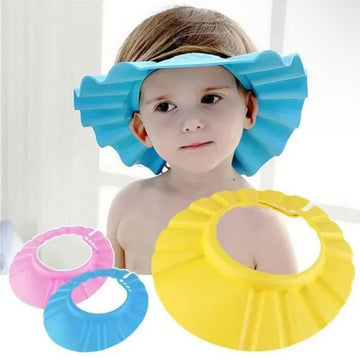 Kids Exclusive Baby Shower Cap Waterproof Toddler Sun Protection Hat | Adjustable Soft Baby Bath & Outdoor Safety Cap for Boys & Girls